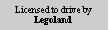 Text Box: Licensed to drive byLegoland